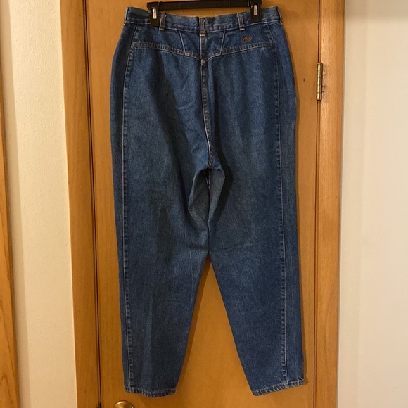 Chic Vintage Mom Jeans Pleated Tapered High Rise Made in USA Plus Size 16-18 - Picture 10 of 12